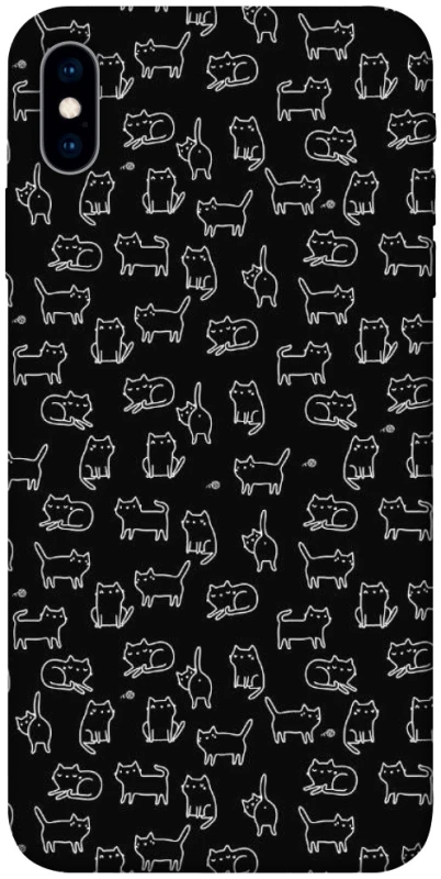 Чохол на Apple iPhone X (5.8") Black Cats фото 1 з 1
