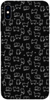 Чохол на Apple iPhone X (5.8") Black Cats фото 1 з 1