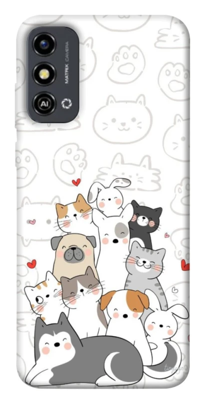 Чохол на ZTE Blade A53 Funny Pets фото 1 з 1