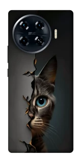 Чехол на TECNO Spark 20 Pro+ Кот-подглядыватель v2 фото 1 из 1