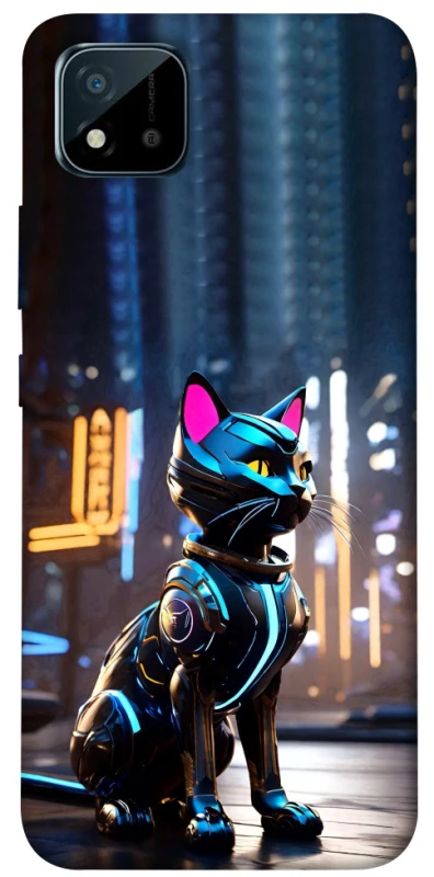 Чехол на Realme C20 Cyber cat фото 1 из 1