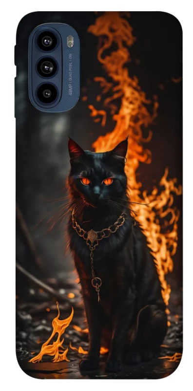 Чохол на Motorola Moto G41 Вогняний кіт фото 1 з 1
