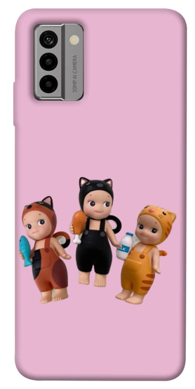 Чехол на Nokia G22 Cat Cafe Trio фото 1 из 1