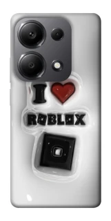 Чехол на Xiaomi Redmi Note 13 Pro 4G I love Roblox фото 1 из 1