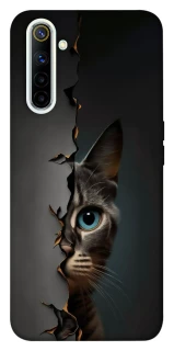 Чехол на Realme 6 Кот-подглядыватель v2 фото 1 из 1