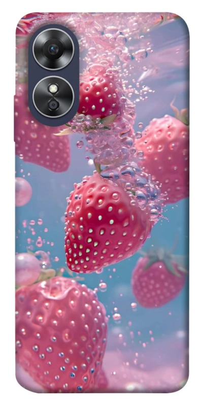 Чохол на Oppo A17 Полуниця в воді фото 1 з 1