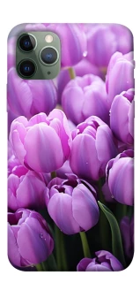 Чехол на Apple iPhone 11 Pro (5.8") Фиолетовые тюльпаны фото 1 из 1