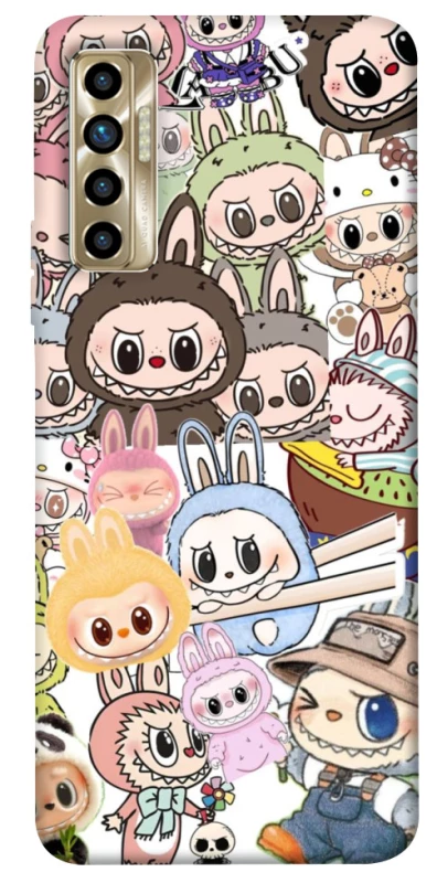 Чохол на TECNO Camon 17P All Labubus фото 1 з 1