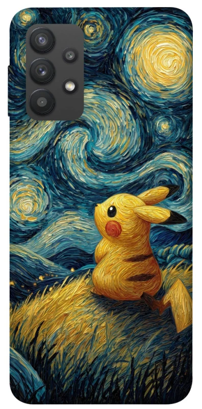 Чохол на Samsung Galaxy A32 (A325F) 4G Pikachu and Van Gogh фото 1 з 1