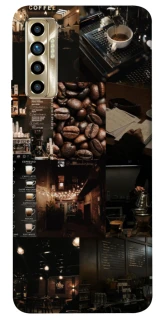 Чохол на TECNO Camon 17P Coffee collage ver.1 фото 1 з 1