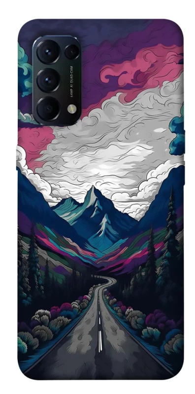 Чохол на Oppo Reno 5 4G Намальовані гори фото 1 з 1