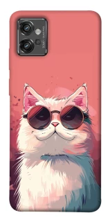 Чехол на Motorola Moto G32 Сat with glasses фото 1 из 1
