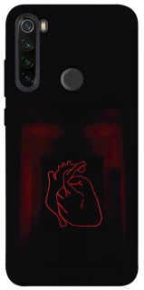 Чехол на Xiaomi Redmi Note 8T Красное сердце фото 1 из 1