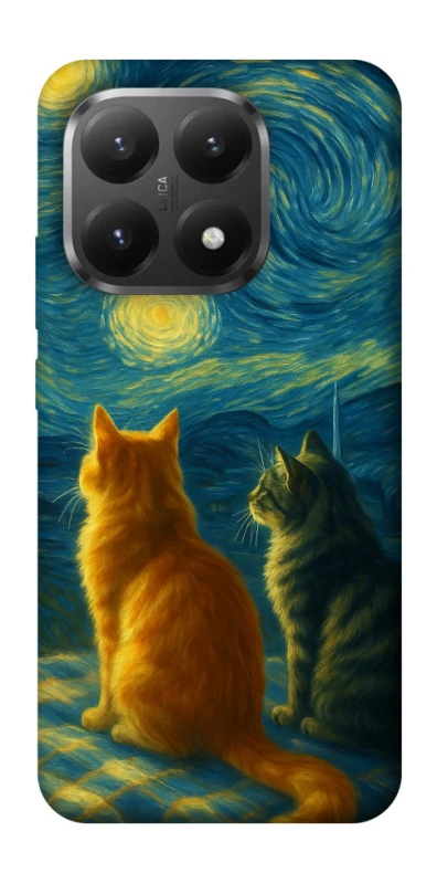 Чохол на Xiaomi 15T Cats under the stars фото 1 з 1