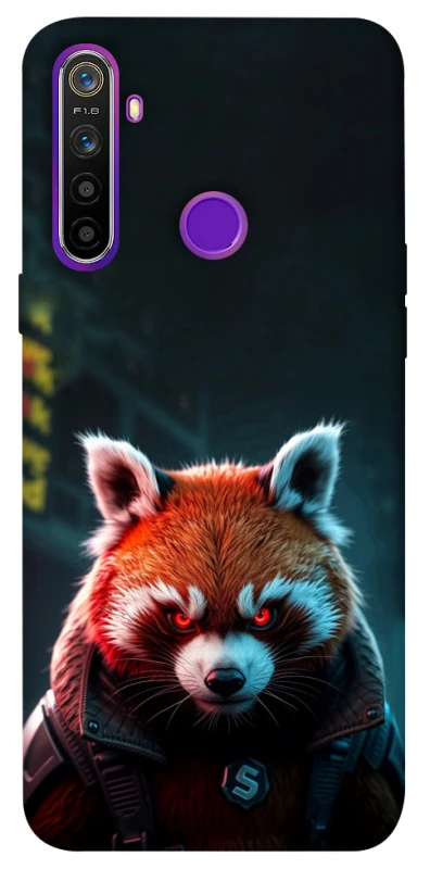 Чохол на Realme 5 Cyber Red Panda фото 1 з 1