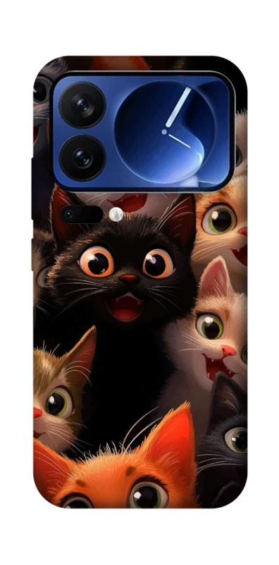 Чехол на Xiaomi 17 Pro happy cats фото 1 из 1