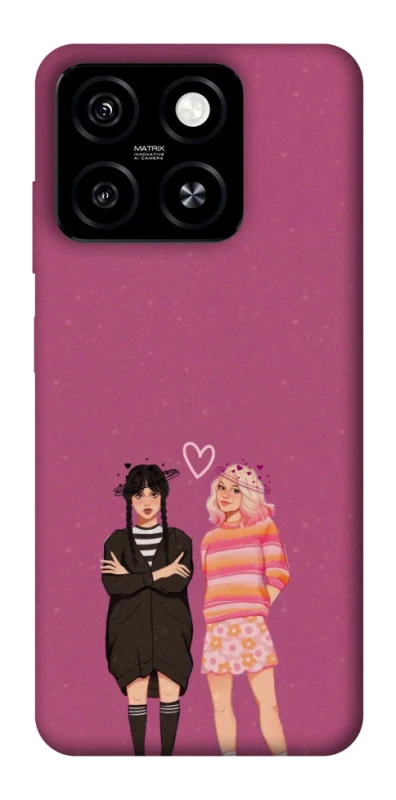 Чохол на ZTE Blade A55 4G Raven & Rainbow Wednesday фото 1 з 1