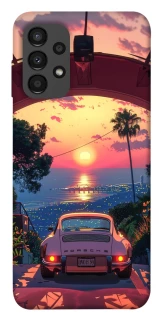 Чехол на Samsung Galaxy A13 4G Porsche at sunset фото 1 из 1