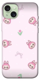 Чохол на Apple iPhone 15 Plus (6.7") Labubu Flower фото 1 з 1