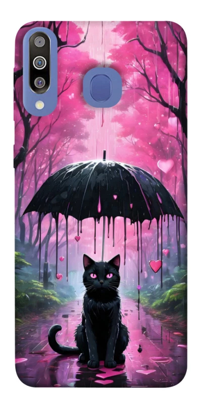 Чохол на Samsung Galaxy M30 Black cat фото 1 з 1