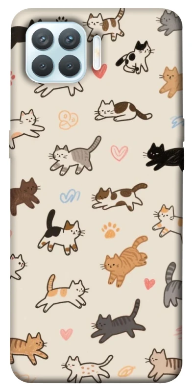 Чохол на Oppo F17 Pro Cat style ver.2 фото 1 з 1