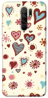 Чохол на Xiaomi Redmi 9 Pretty hearts фото 1 з 1