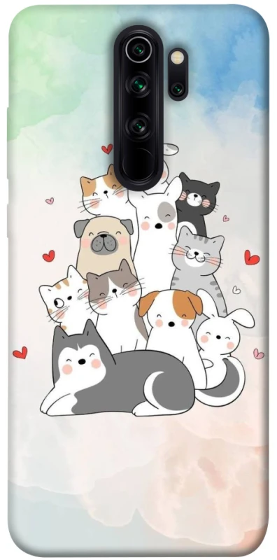 Чохол на Xiaomi Redmi Note 8 Pro Funny Pets ver.2 фото 1 з 1