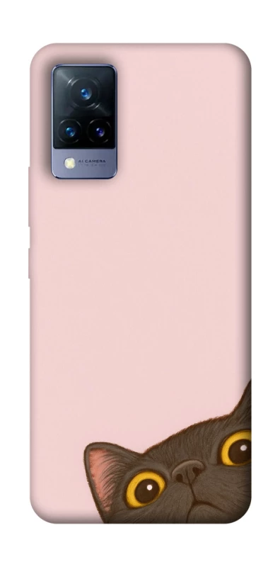 Чохол на Vivo V21 Peeping cat фото 1 з 1