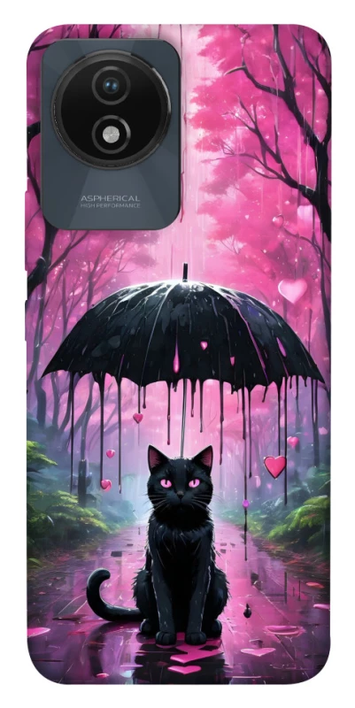 Чохол на Vivo Y02 Black cat фото 1 з 1