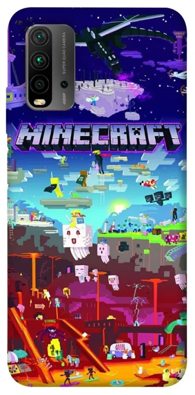 Чохол на Xiaomi Redmi 9T Minecraft world фото 1 з 1
