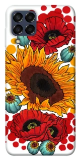 Чохол на Samsung Galaxy M33 5G Соняшники та маки фото 1 з 1