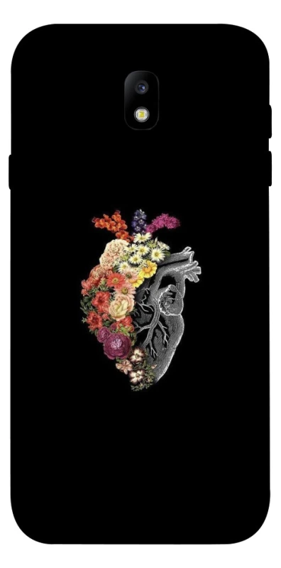 Чохол на Samsung J730 Galaxy J7 (2017) Heart with flowers фото 1 з 1