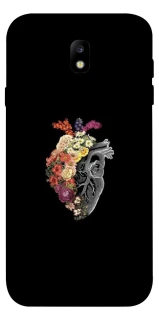 Чехол на Samsung J730 Galaxy J7 (2017) Heart with flowers фото 1 из 1