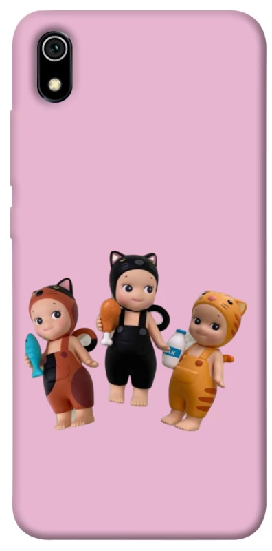 Чохол на Xiaomi Redmi 7A Cat Cafe Trio фото 1 з 1