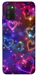 Чохол на Samsung Galaxy A03s Drawn hearts фото 1 з 1