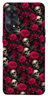 Чохол на Oppo Reno 8T 4G Черепа та рози фото 1 з 1