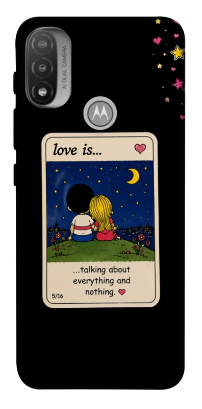 Чохол на Motorola Moto E20 Love is ver.6 фото 1 з 1