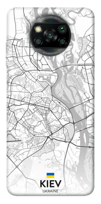 Чохол на Xiaomi Poco X3 NFC / Poco X3 Pro Kiev white map фото 1 з 1