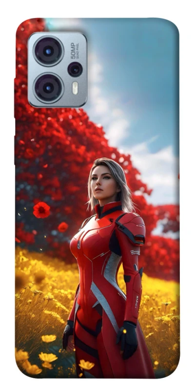 Чохол на Motorola Moto G23 Cyber space girl ver.5 фото 1 з 1