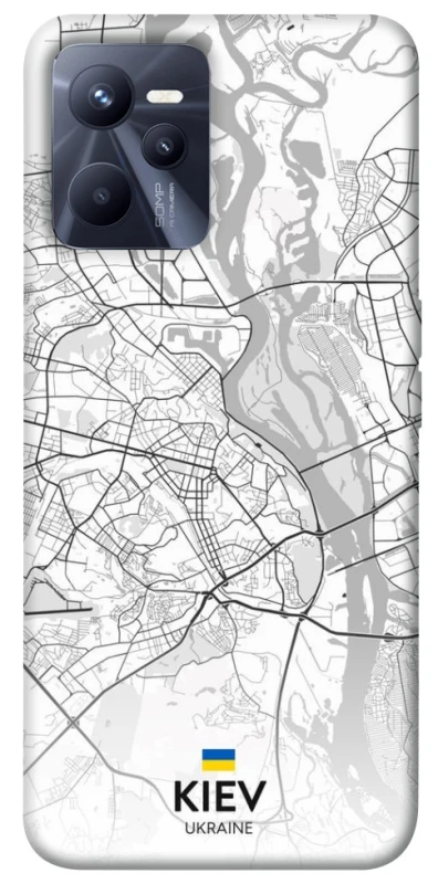 Чохол на Realme C35 Kiev white map фото 1 з 1