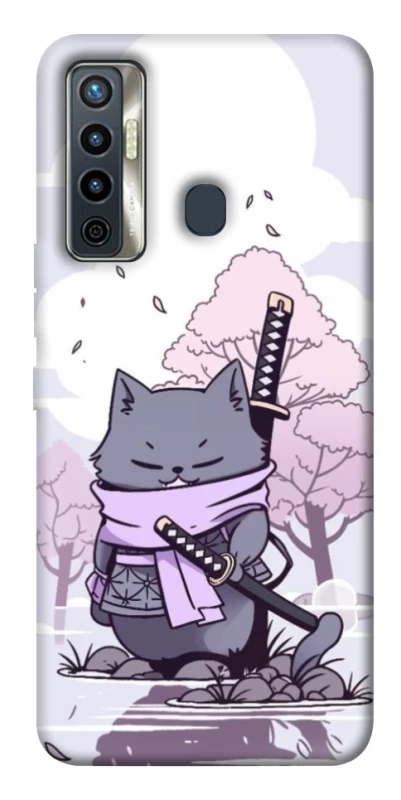 Чохол на TECNO Camon 17 Samurai cat фото 1 з 1