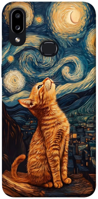Чохол на Samsung Galaxy A10s van gogh cat фото 1 з 1