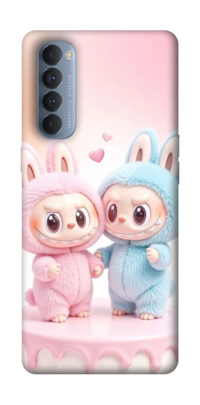 Чохол на Oppo Reno 4 Pro Labubu Twins фото 1 з 1