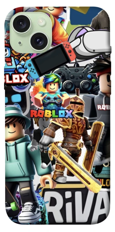 Чохол на Apple iPhone 15 Plus (6.7") Roblox collage ver.1 фото 1 з 1