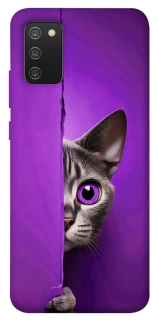 Чехол на Samsung Galaxy A02s Кот-подглядыватель фото 1 из 1
