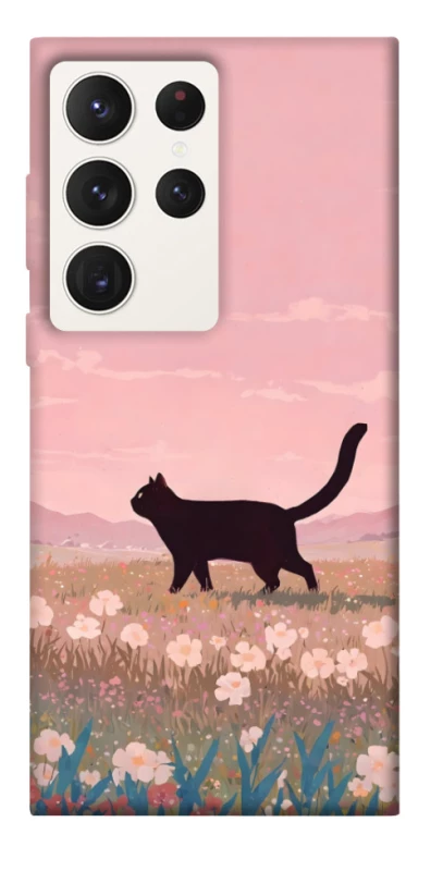 Чохол на Samsung Galaxy S23 Ultra cat on a field фото 1 з 1