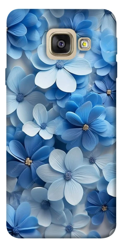 Чехол на Samsung A520 Galaxy A5 (2017) Синие цветы фото 1 из 1