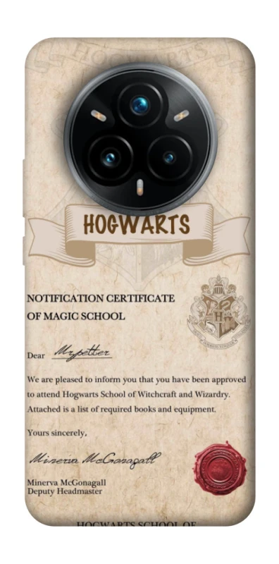 Чохол на Realme 14 Pro+ The Hogwarts acceptance letter фото 1 з 1