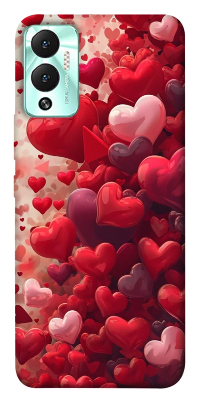 Чохол на Infinix Hot 12 Play Many hearts фото 1 з 1