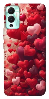 Чохол на Infinix Hot 12 Play Many hearts фото 1 з 1